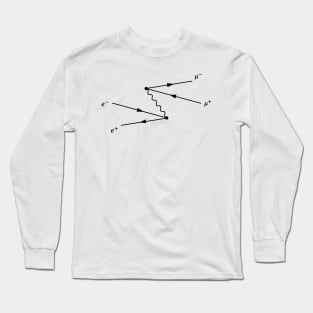 Feynman Diagram, Electron Positron, To Muon Scattering Long Sleeve T-Shirt